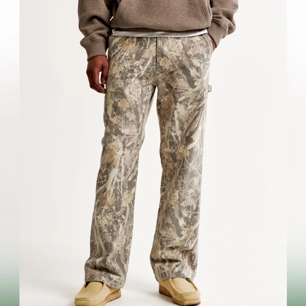 Abercrombie & Fitch Athletic Loose  Camouflage Men Pants Size 30 - Picture 2 of 14